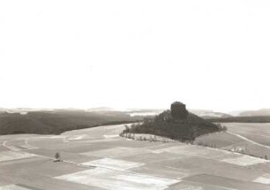 Sächsische Schweiz. Blick von der Kaiserkrone zum Zirkelstein