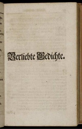 Verliebte Gedichte.