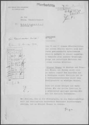 Spiegelberg mit Großhöchberg, Nassach, Jux und Dauernberg: Visitationsbericht mit Pfarrbericht 1963