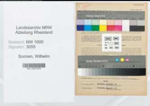 Entnazifizierung Wilhelm Sonnen, geb. 01.08.1909 ()