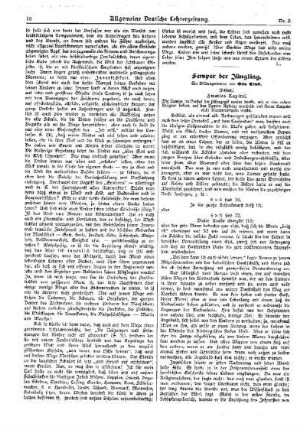 Semper der Jüngling (Schluß)