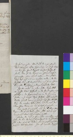 Brief von Imhoff (Helvig), Anna Amalia von an Goethe, Johann Wolfgang von