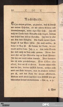 Nachschrift.