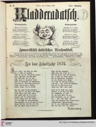 29: Kladderadatsch: Humoristisch-satirisches Wochenblatt