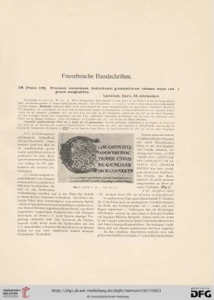 Französische Handschriften