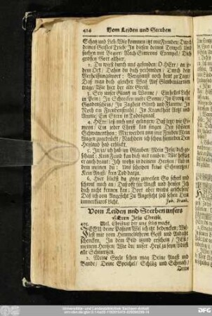 Vom Leiden und Sterben unsers Herrn Jesu Christi.