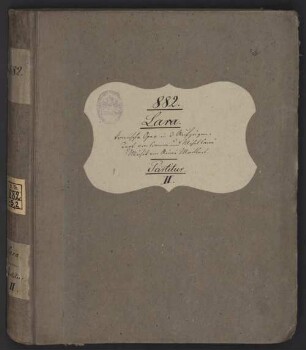 Lara. | komische Oper in 3 Aufzügen. | Text von Cormon & Michel Carré. | Musik von Aimé Maillart : [Einbandetikett von] ; [Historisches Aufführungsmaterial der Bayerischen Staatsoper], 5,2. 2.ème Acte