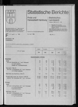 Hochbautätigkeit Januar 1989 : Lfd. Nr. 4
