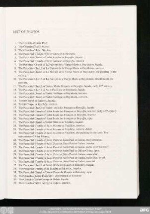 List Of Photos