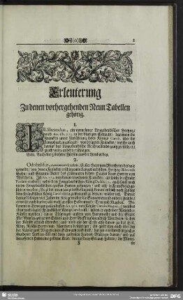 Erleuterung Zu denen vorhergehenden Neun Tabellen gehörig