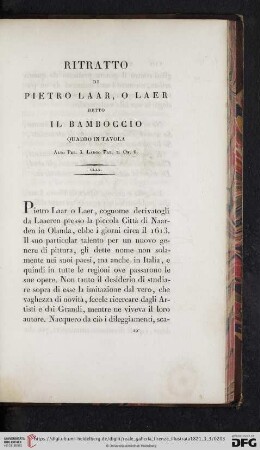 Ritratto Di Pietro Laar o Lear detto il Babboccio