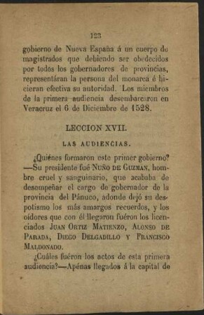 Leccion XVII. Las audiencias