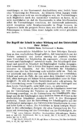 276-283, Der Begriff der Schuld in seiner Wirkung auf den Unterschied ihrer Arten