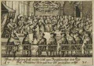 Übergabe und Verlesung der Augsburger Konfession - Erinnerungsblatt zum 200. Jahrestag der Augsburger Konfession (unten)