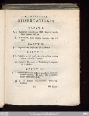 Conspectus Dissertationis.