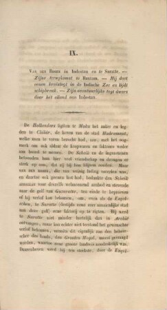 IX. Van den Broek in Indostan en te Suratte ...