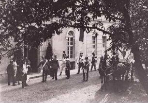 Bautzen, zweispännige Kutsche, Huldigung für Friedrich August III.