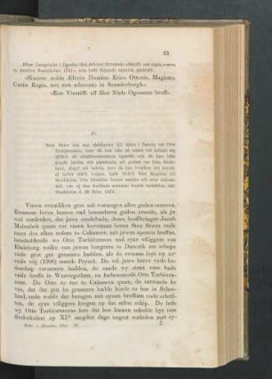 23. [Riksrådet till rådet i Danzig om Otte Torbjörnssons sak, dat. Stockholm d. 26 Febr. 1474.]