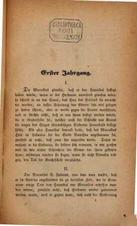 Uebungsstücke zum Uebersetzen aus dem Deutschen ins Lateinische für Unter-Sekunda bearb. von C. Menzel