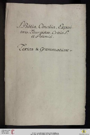 Realkatalog der Bibliotheca abbatialis