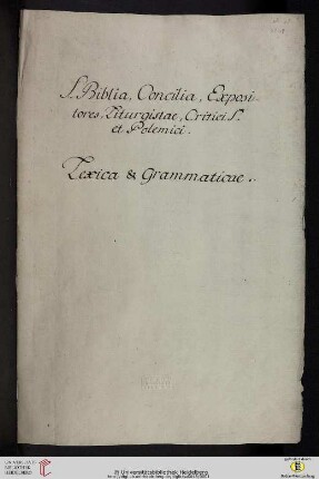 Realkatalog der Bibliotheca abbatialis