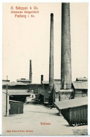 Freiberg. Düngerfabrik Schippan Hofraum