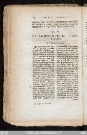 Tit. V. De Praebendis Et Dignitatibus