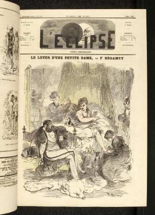 Le lever d'une petite dame, par F. Régamey
