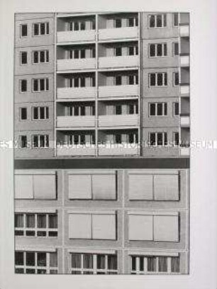 Serie aus der Dokumentation "Berlin-Marzahn III, 1981-1990" - Ludwig-Renn-Str. 66/68