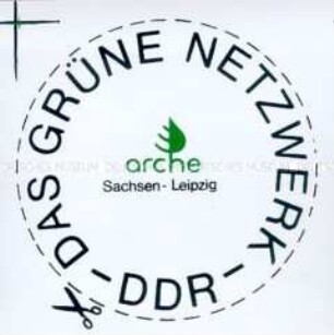 Aufkleber des Netzwerkes "arche" (Sachsen-Leipzig) - Sachkonvolut
