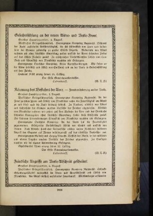 Feindliche Angriffe am Vesle=Abschnitt gescheitert.