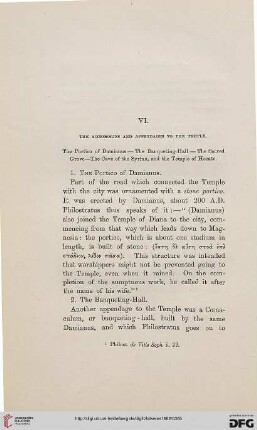VI: The accessoiries and appendages to the temple