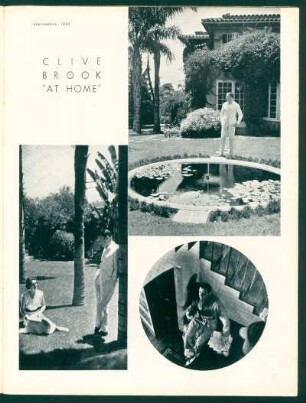 Clive Brook "at home"
