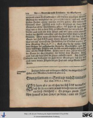 Am 11. Sontag nach Trinitatis - Am 15. Sontag nach Trinitatis.