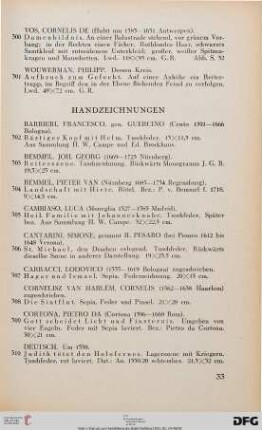 Handzeichnungen (Nr. 302-327)