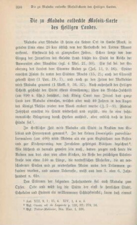 390-399 Die zu Madaba entdeckte Mosaik-Karte des Heiligen Landes