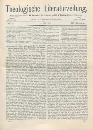 353-355 [Rezension] Steinschneider, Moritz, Vorlesungen über die Kunde hebräischer Handschriften, deren Sammlungen und Verzeichnisse