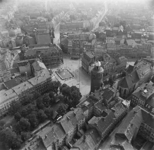 Marienplatz in Görlitz : Blickrichtung Südwesten