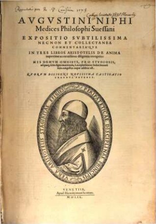 Expositio nec non commentariaque in tres libros Aristotelis de anima