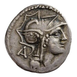 Münze, Denar, 91 v. Chr.
