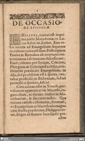De Occasione Epistolae