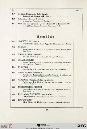 Gemälde (Nr. 222-291)