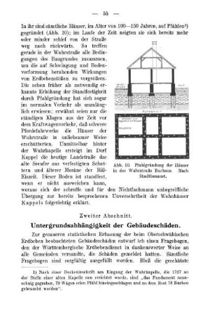Zweiter Abschnitt. Untergrundsabhängigkeit der Gebäudeschäden.