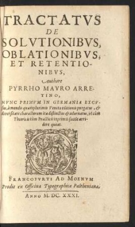 Tractatus De Solutionibus, Oblationibus, Et Retentionibus