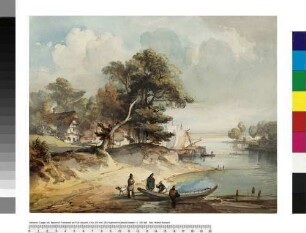 Fischerdorf am Fluss