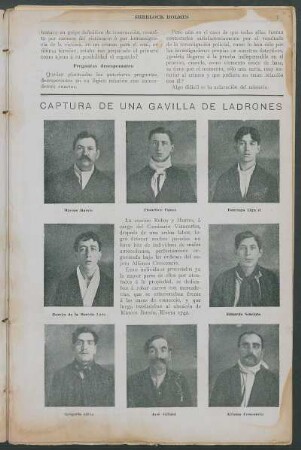 Captura de una gavilla de ladrones
