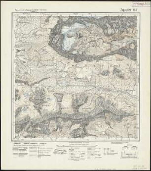 Meßtischblatt 888 : Zugspitze, 1941 : Zugspitze. - Ausg. 1895, berichtigt 1936, bereinigt 1941. - 1:25000. - München, 1941. - 1 Kt.
