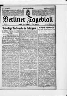 Berliner Tageblatt und Handels-Zeitung, Morgen-Ausgabe