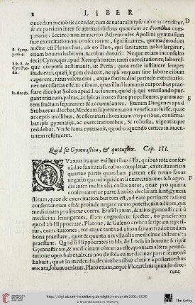 Cap. III.: Quid sit Gymnastica, & quotuplex