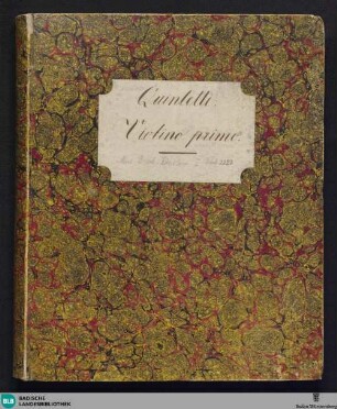 Quintetto pour 2 violons, viola, violoncelle et contrebasse : Oeuv. 34